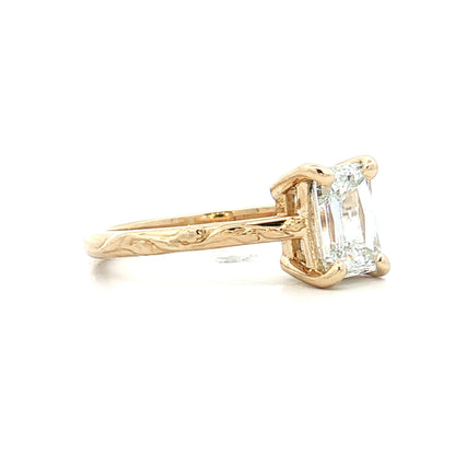 1.50 GIA Criss Cut Diamond Engagement Ring 14k