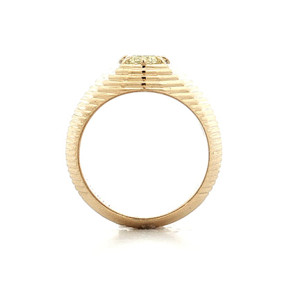 2.20 GIA Oval Step Cut Diamond Engagement Ring 14k