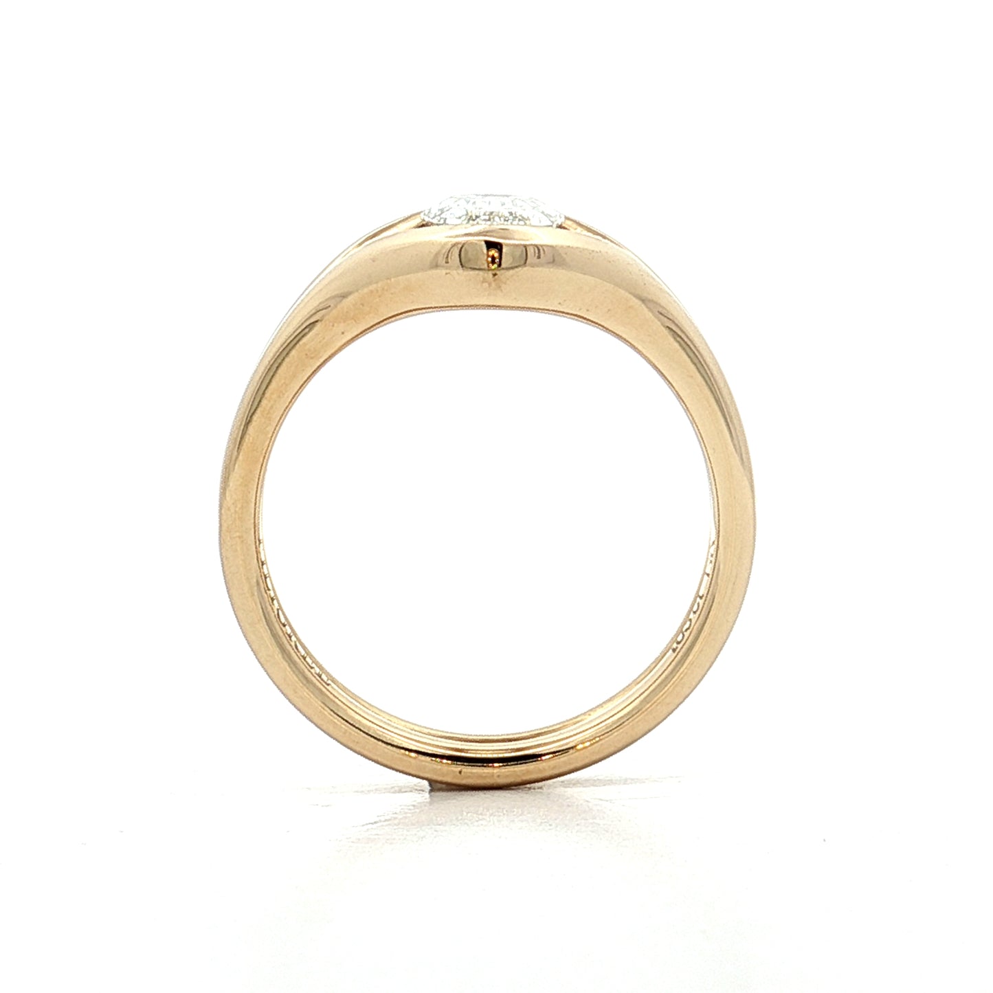 1.03 GIA Oval Step Cut Diamond Engagement Ring 14k