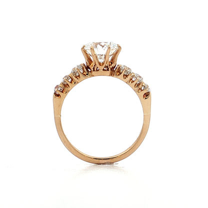 1.50 Antique Victorian Diamond Engagement Ring 14k