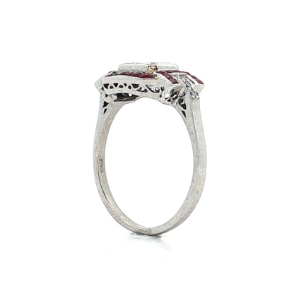 1.32 Emerald Cut Diamond Engagement Ring Platinum