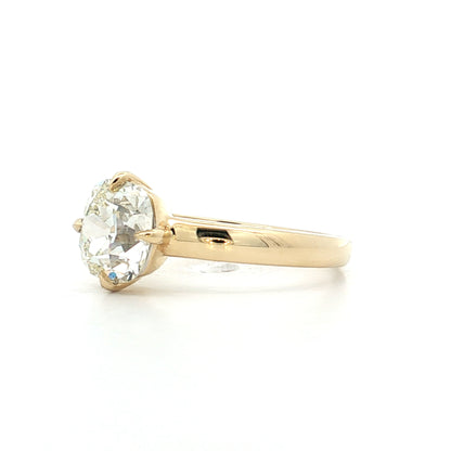1.50 Old Mine Cut Diamond Engagement Ring 18k