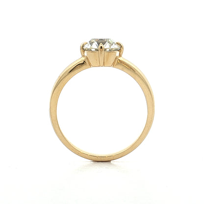 1.50 Old Mine Cut Diamond Engagement Ring 18k