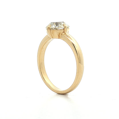 1.50 Old Mine Cut Diamond Engagement Ring 18k