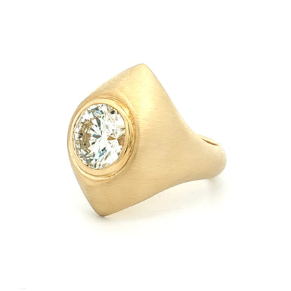2.74 Round Brilliant Diamond Cocktail Ring 18k
