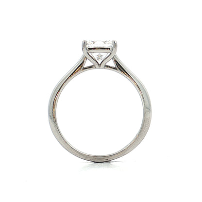 1.50 GIA Princess Cut Diamond Engagement Ring Platinum