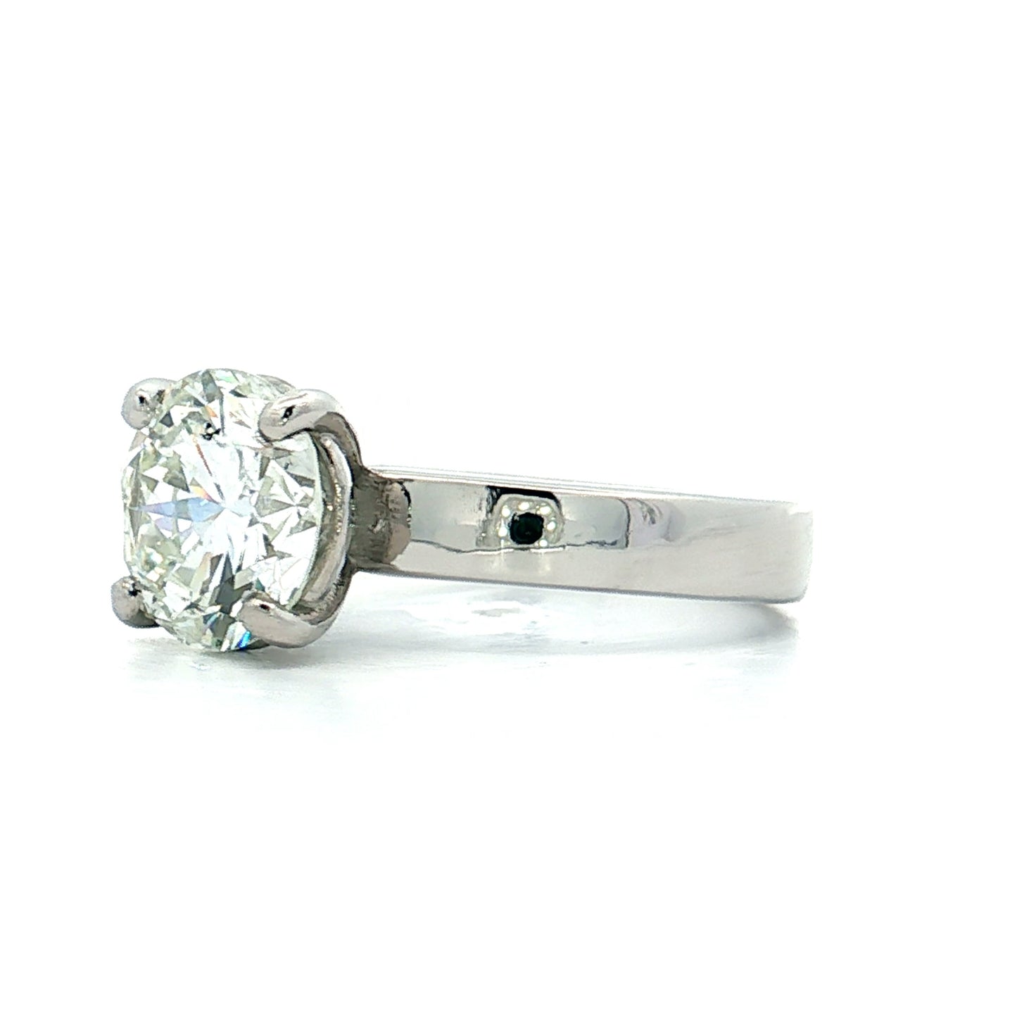 2.55 GIA Round Brilliant Diamond Engagement Ring Platinum