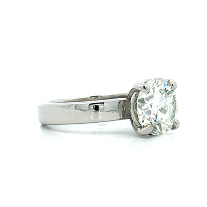 2.55 GIA Round Brilliant Diamond Engagement Ring Platinum