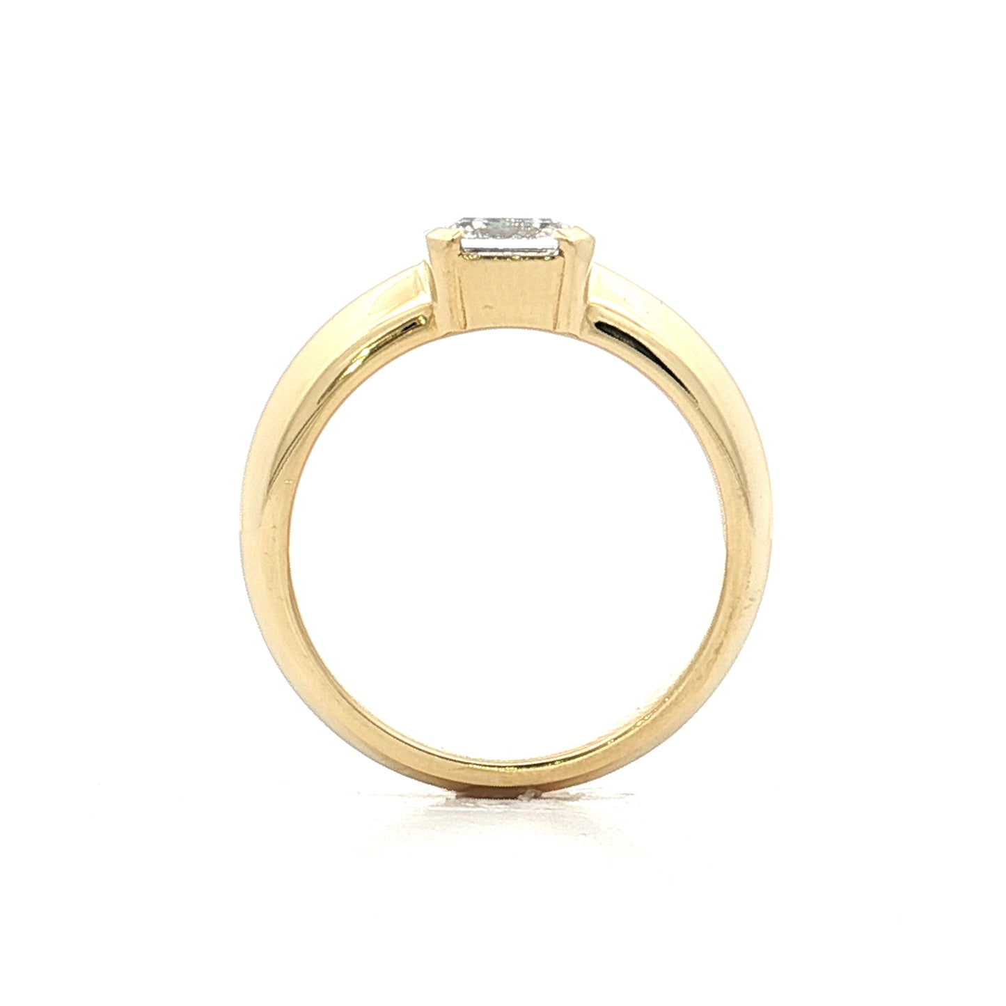 1.01 GIA Asscher Diamond Engagement Ring 18k