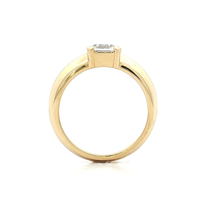 1.01 GIA Asscher Diamond Engagement Ring 18k