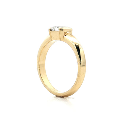 1.01 GIA Asscher Diamond Engagement Ring 18k