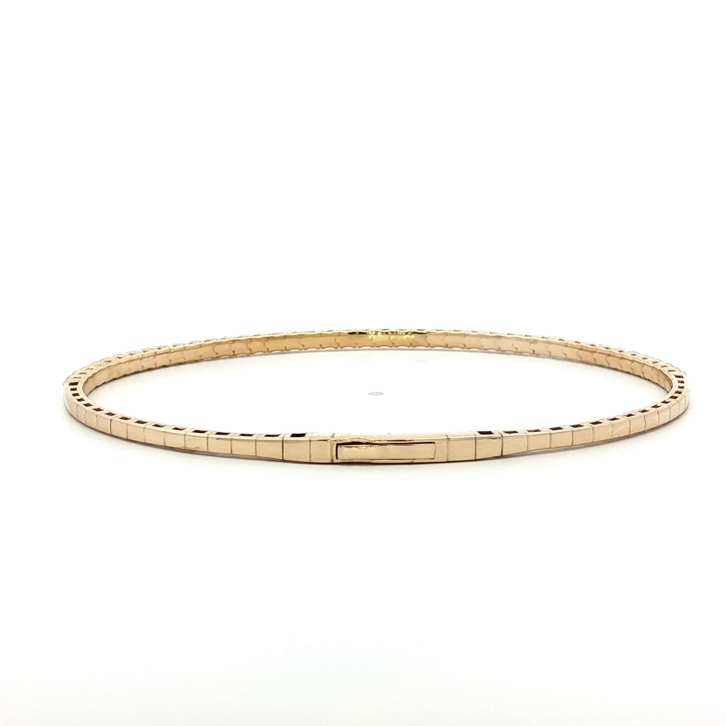 BLACK FRIDAY SPECIAL Diamond Flexible Bangle Bracelet in 14k Yellow Gold