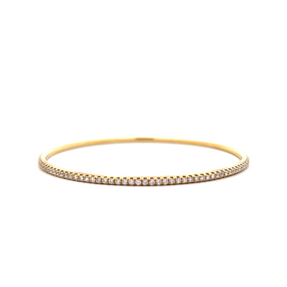 1.90 Odelia Diamond Bangle Bracelet 18k Yellow Gold