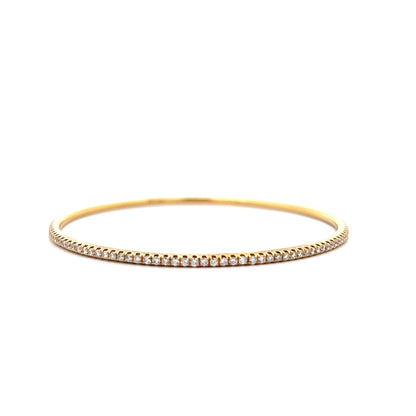 1.90 Odelia Diamond Bangle Bracelet 18k Yellow Gold