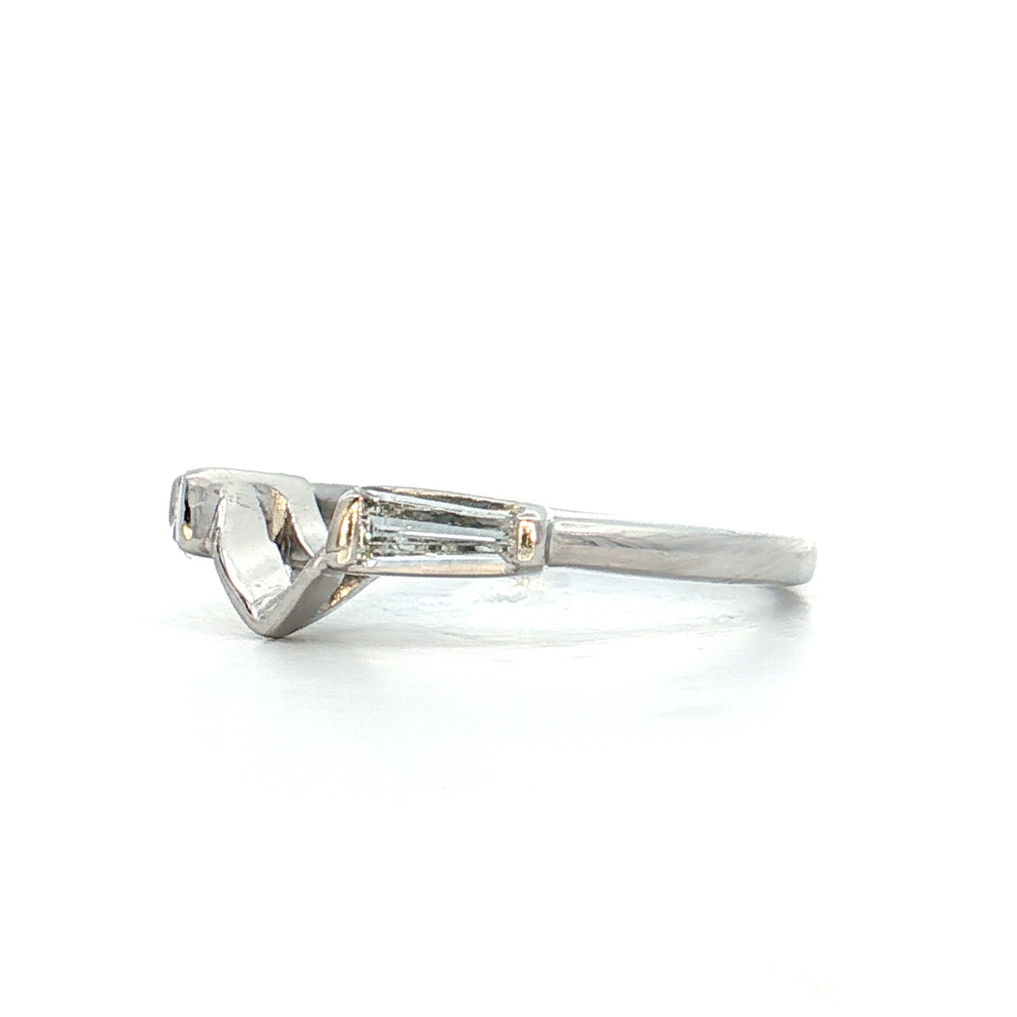 2.33 Vintage Marquise Diamond Engagement Ring Platinum
