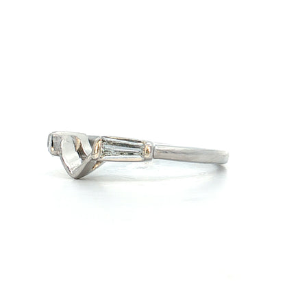 2.33 Vintage Marquise Diamond Engagement Ring Platinum