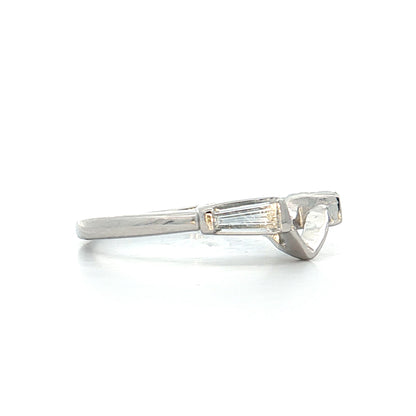2.33 Vintage Marquise Diamond Engagement Ring Platinum