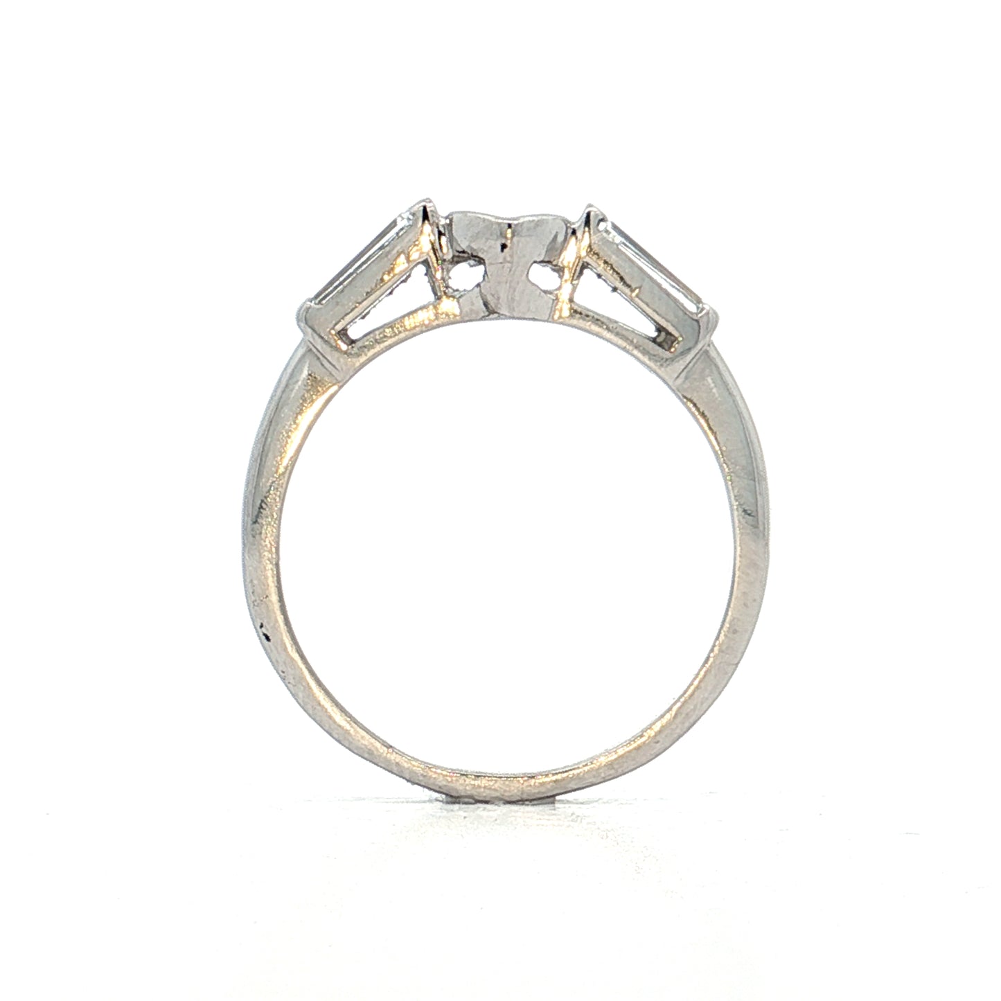 2.33 Vintage Marquise Diamond Engagement Ring Platinum