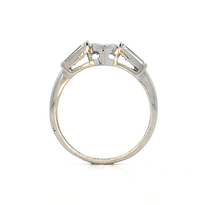 2.33 Vintage Marquise Diamond Engagement Ring Platinum