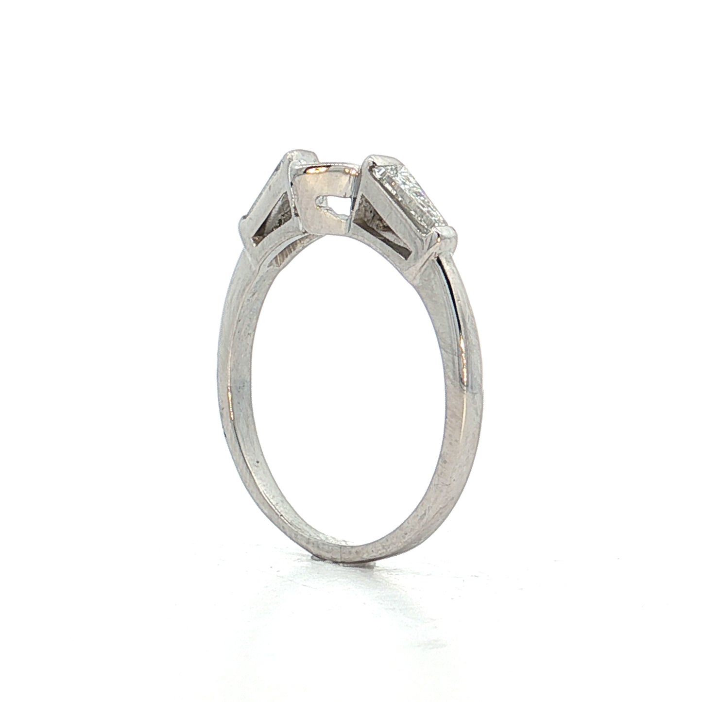 2.33 Vintage Marquise Diamond Engagement Ring Platinum