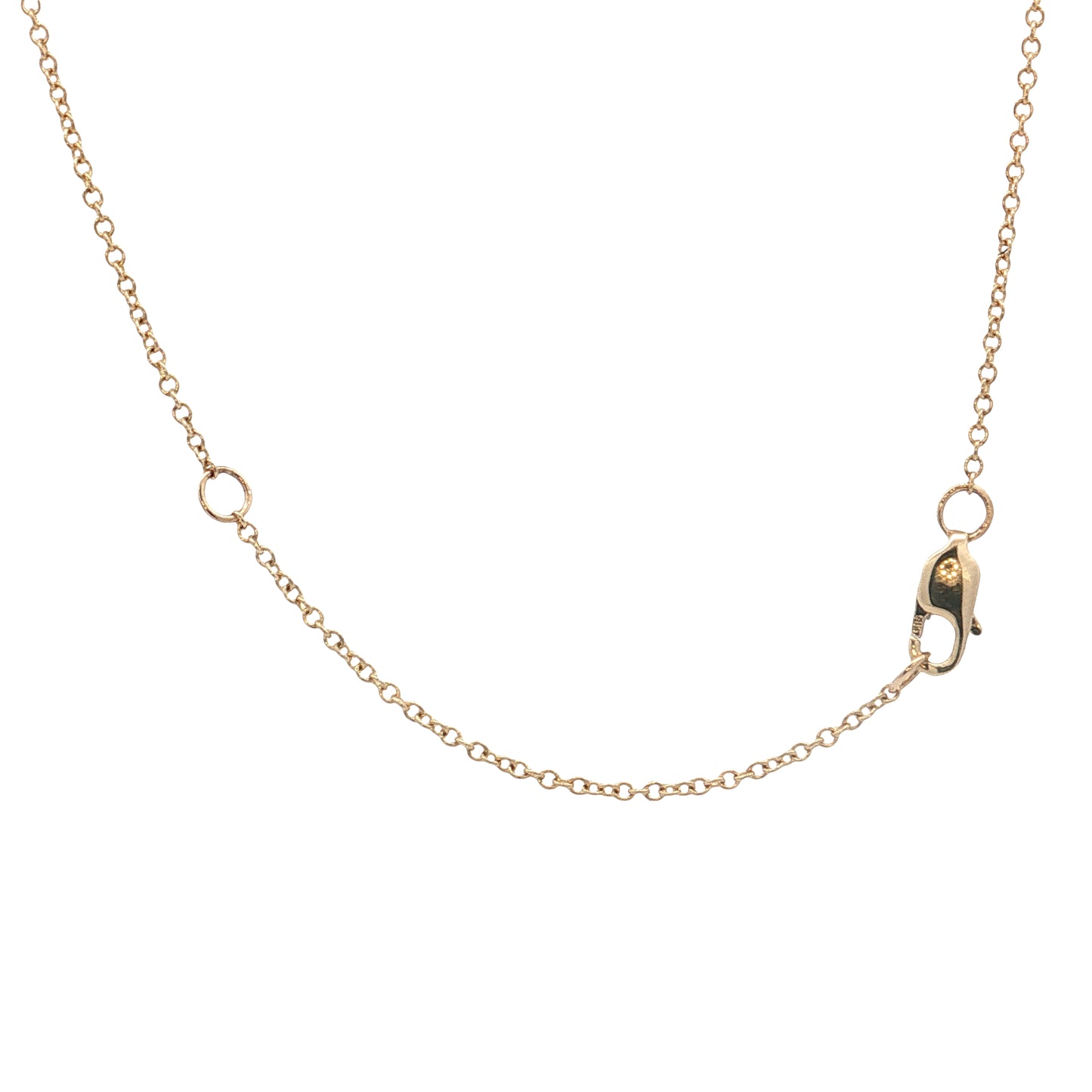 .56 Emerald & Diamond Pendant Necklace 14k Yellow Gold
