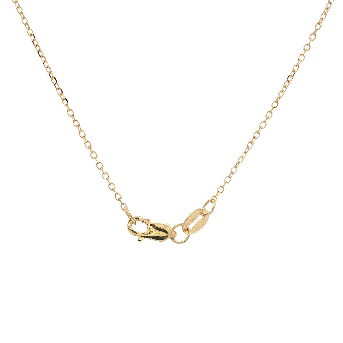 .35 Diamond Pendant Necklace 14k Yellow Gold
