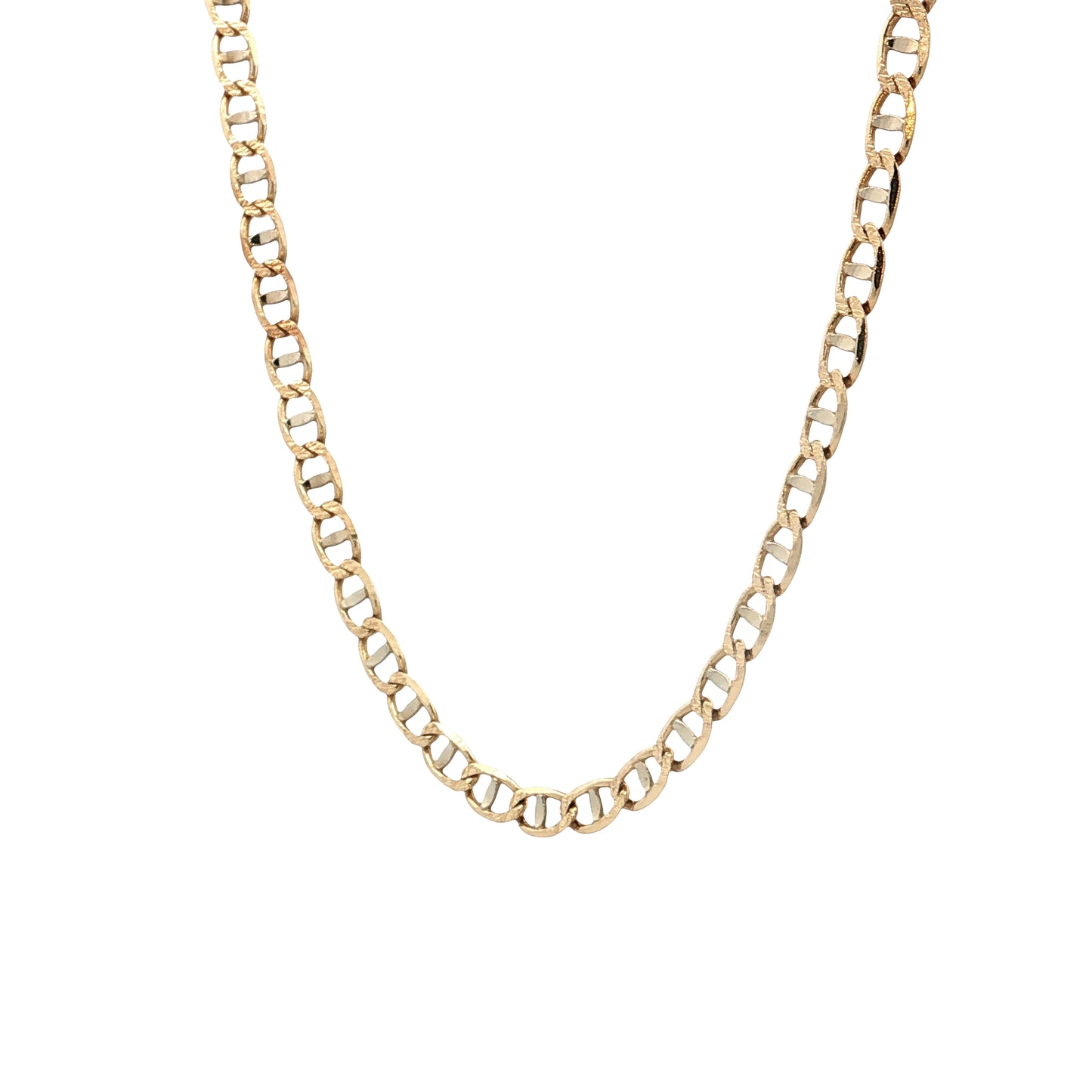 18" Mariner Oval Link Chain Necklace 14k Yellow Gold