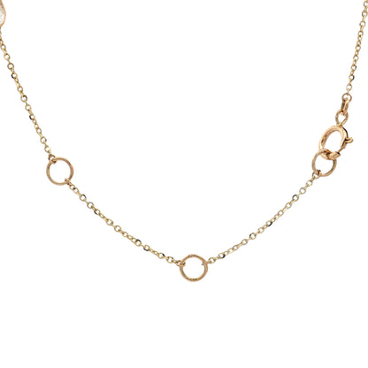 5.95 Oval Cut Moonstone Necklace 14k Yellow Gold