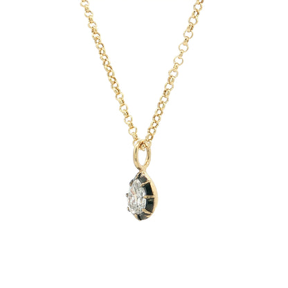 .50 GIA Pear Cut Diamond Pendant Necklace 18k