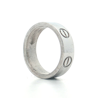 Cartier Love Ring in 18k White Gold