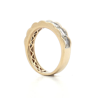1.30 Baguette Diamond Stacking Band in 14k Yellow Gold