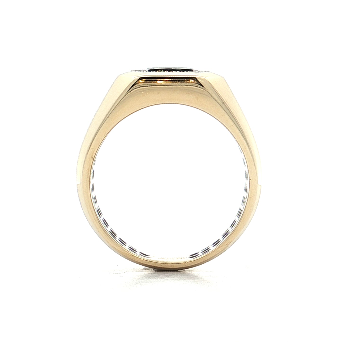 .25 Mens Diamond Cocktail Ring 14k Yellow Gold/Platinum