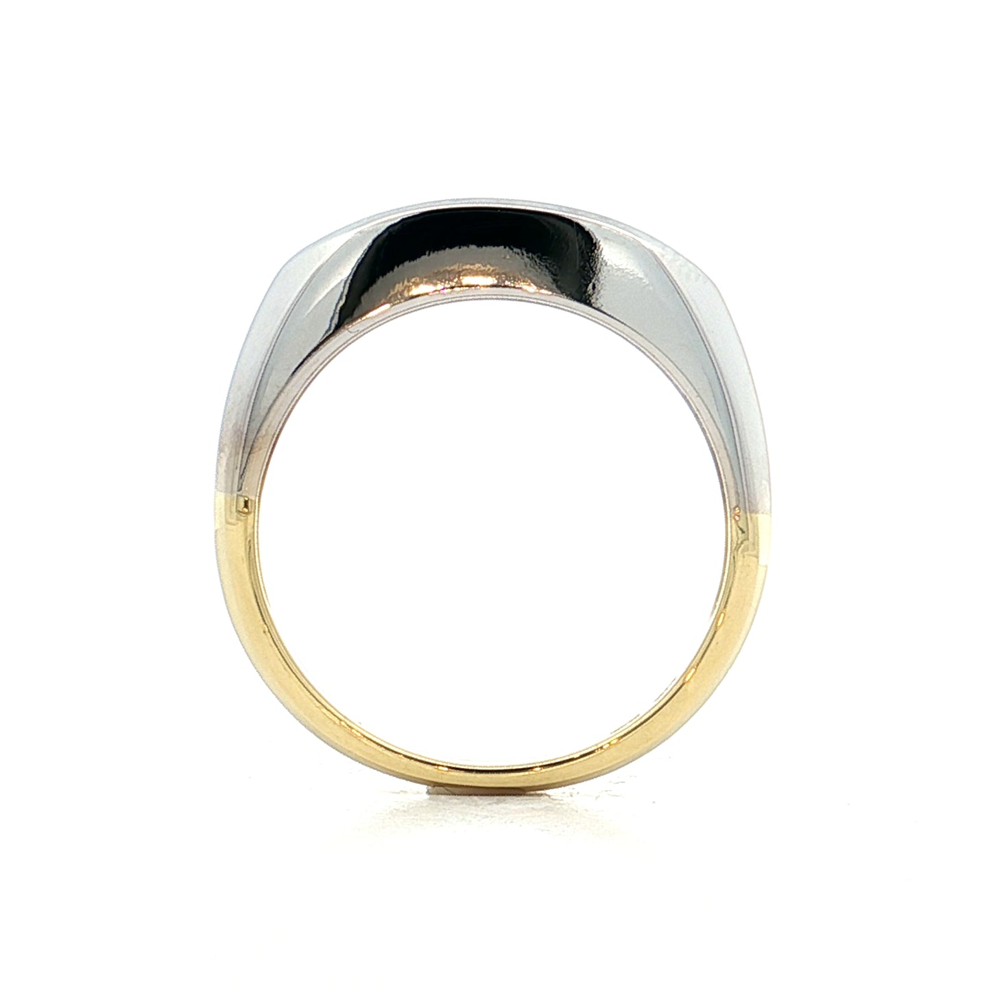 .31 Mens Diamond Wedding Band Two-Tone 18k