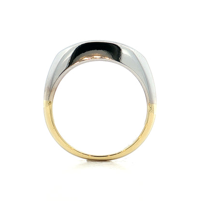 .31 Mens Diamond Wedding Band Two-Tone 18k