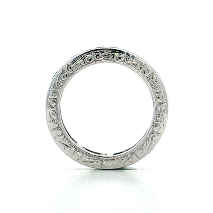 1.74 Tsavorite Garnet Eternity Band 18k White Gold