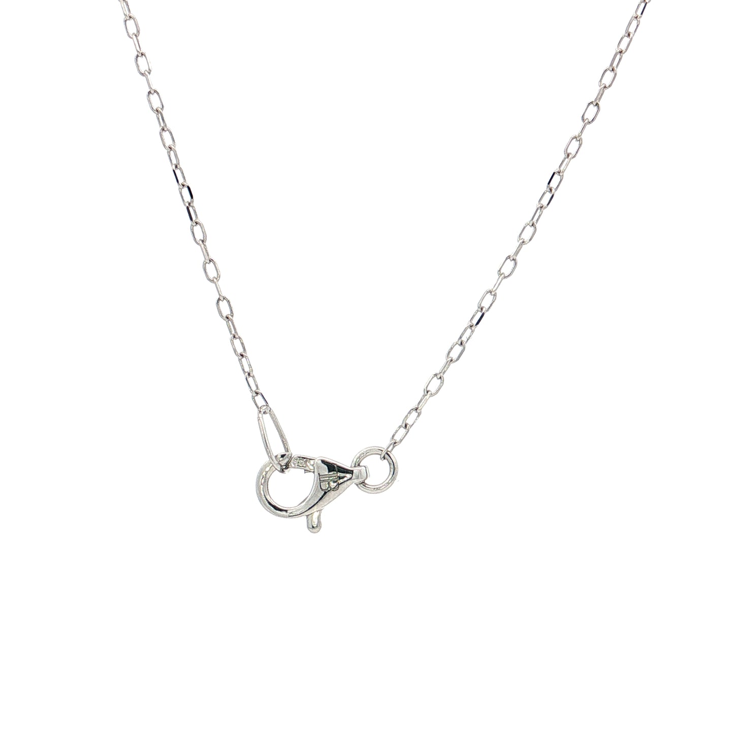.54 Mixed Diamond Cut Necklace 18k White Gold