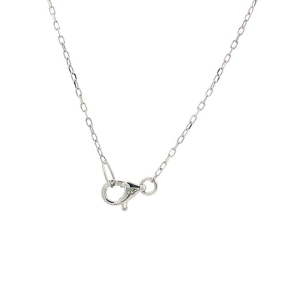 .54 Mixed Diamond Cut Necklace 18k White Gold