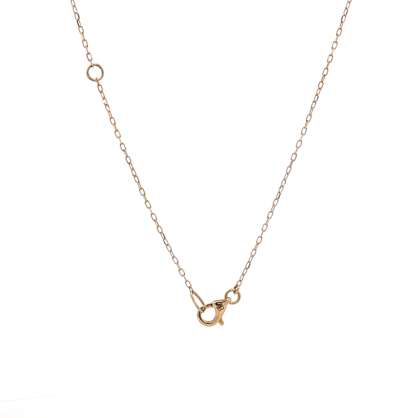 .63 Multi-Gemstone Bar Pendant Necklace 14k