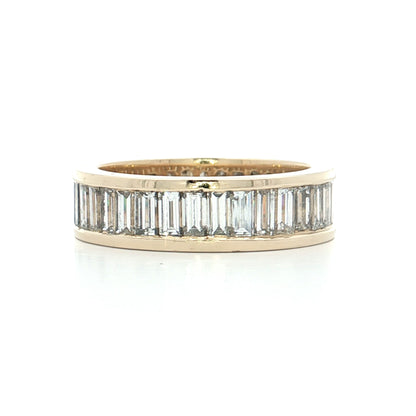 5.20 Baguette Diamond Eternity Band 14k Yellow Gold