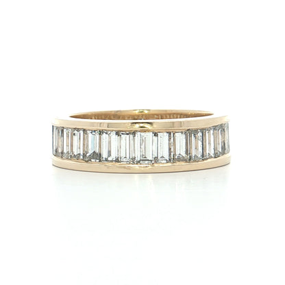 5.20 Baguette Diamond Eternity Band 14k Yellow Gold