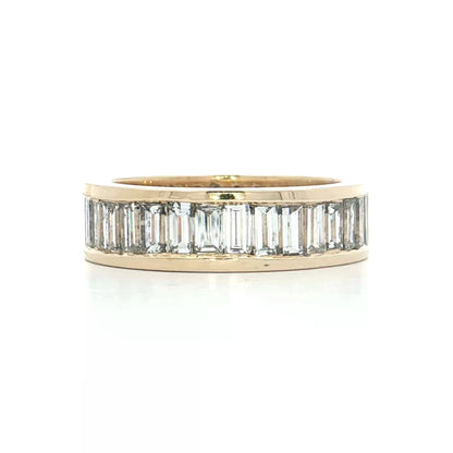 5.20 Baguette Diamond Eternity Band 14k Yellow Gold
