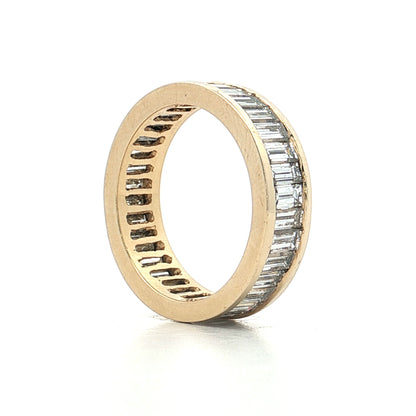 5.20 Baguette Diamond Eternity Band 14k Yellow Gold