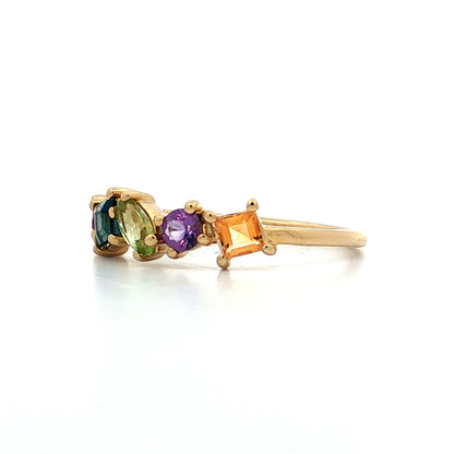 .69 Multi-Gemstone Stacking Band in 14k Yellow Gold