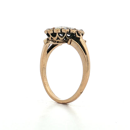.44 Vintage Victorian Rose Cut Diamond Engagement Ring 14k