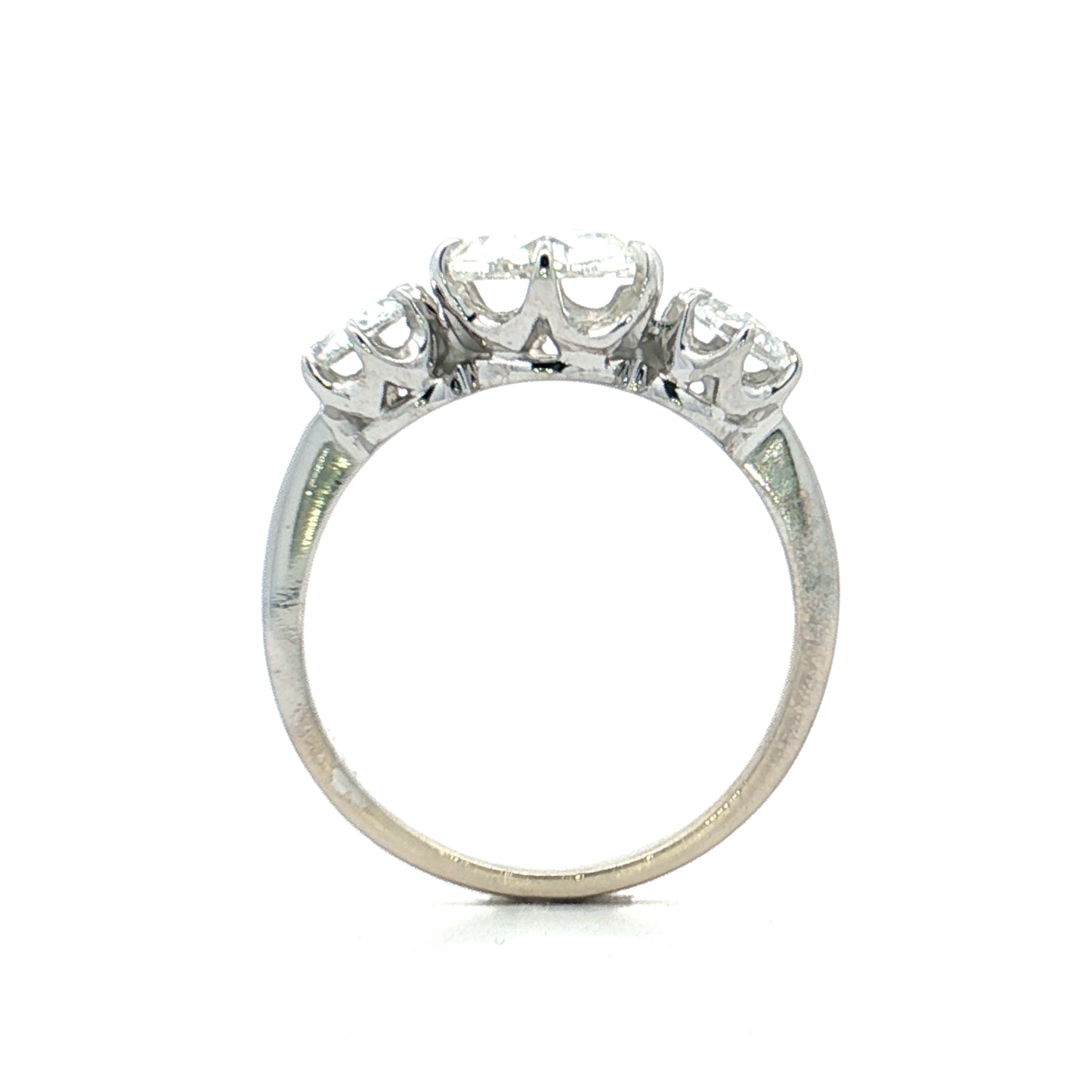 1.04 GIA Rose Cut Diamond Engagement Ring 14k