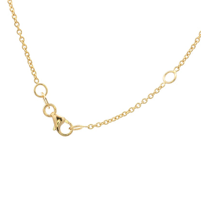 1.02 Oval Diamond Pendant Necklace in 18k Yellow Gold