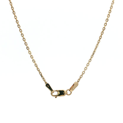 .19 Antique Inspired Old Euro Diamond Pendant Necklace 14k