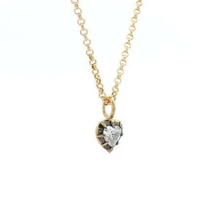 .56 GIA Heart Diamond Pendant Necklace 18k/Platinum
