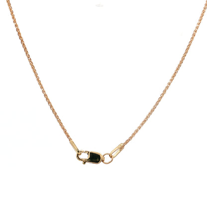 .25 Bezel Diamond Pendant Necklace 14k Yellow Gold