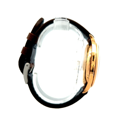 1960s Chronographe Suisse Delrio 39mm 18k Rose Gold